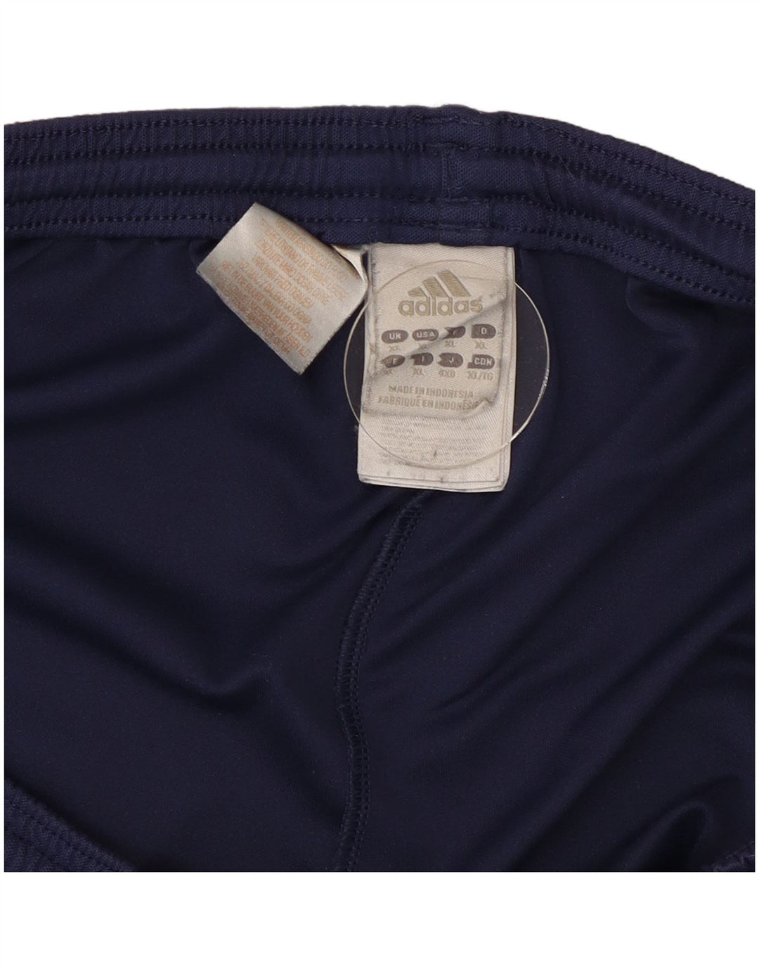 Męskie spodenki sportowe Adidas Climalite XL granatowe, poliestrowe