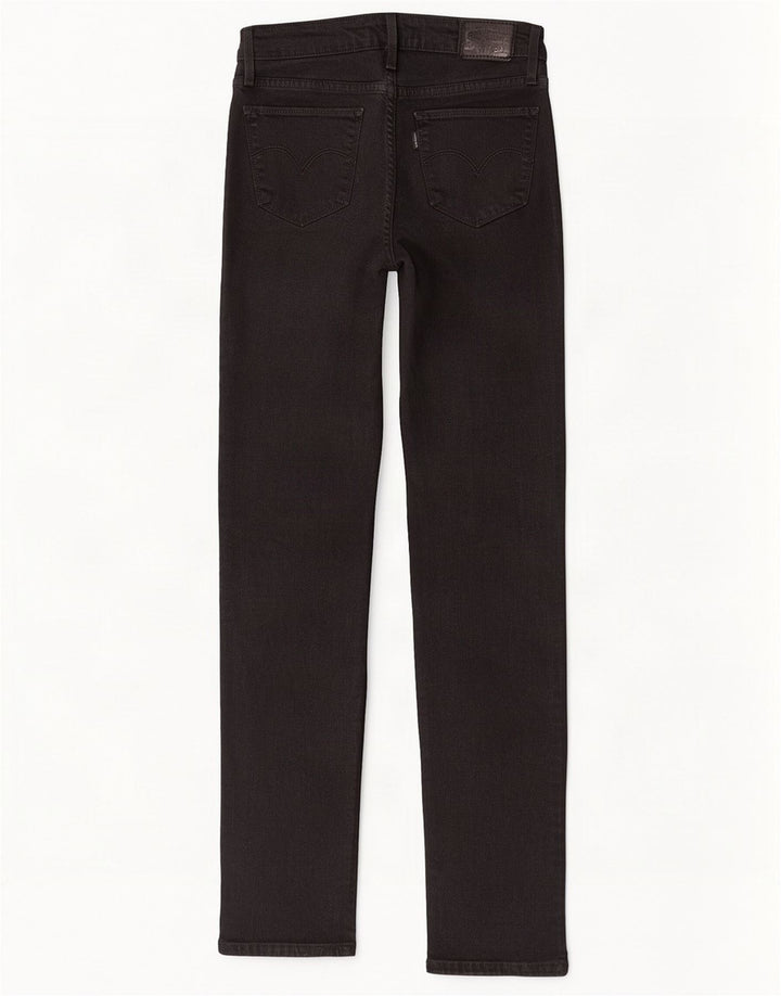 Damskie jeansy Levi's 712 Slim W25 L32 Czarna bawełna