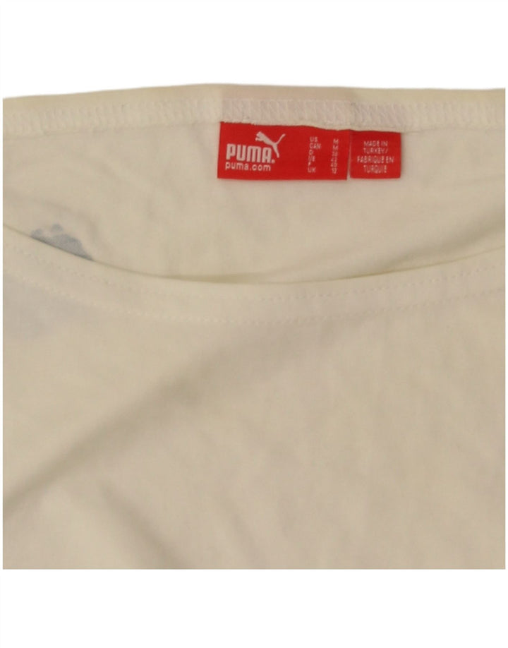 Damska koszulka z grafiką Puma Top UK 12 w kolorze średniej bieli