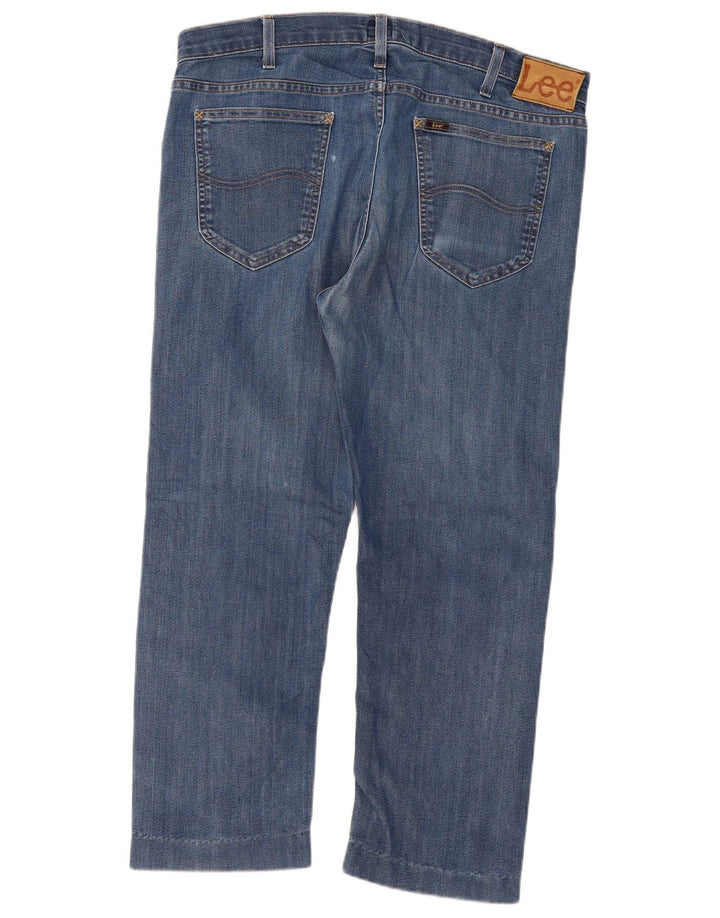 Damskie jeansy Lee Cropped W36 L26 Niebieskie bawełniane