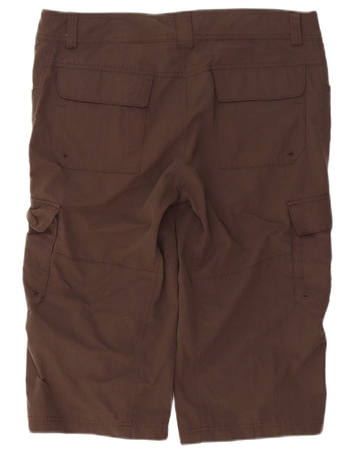 Damskie spodenki bojówki Columbia Bermudy US 12, duże, W36, brązowy nylon
