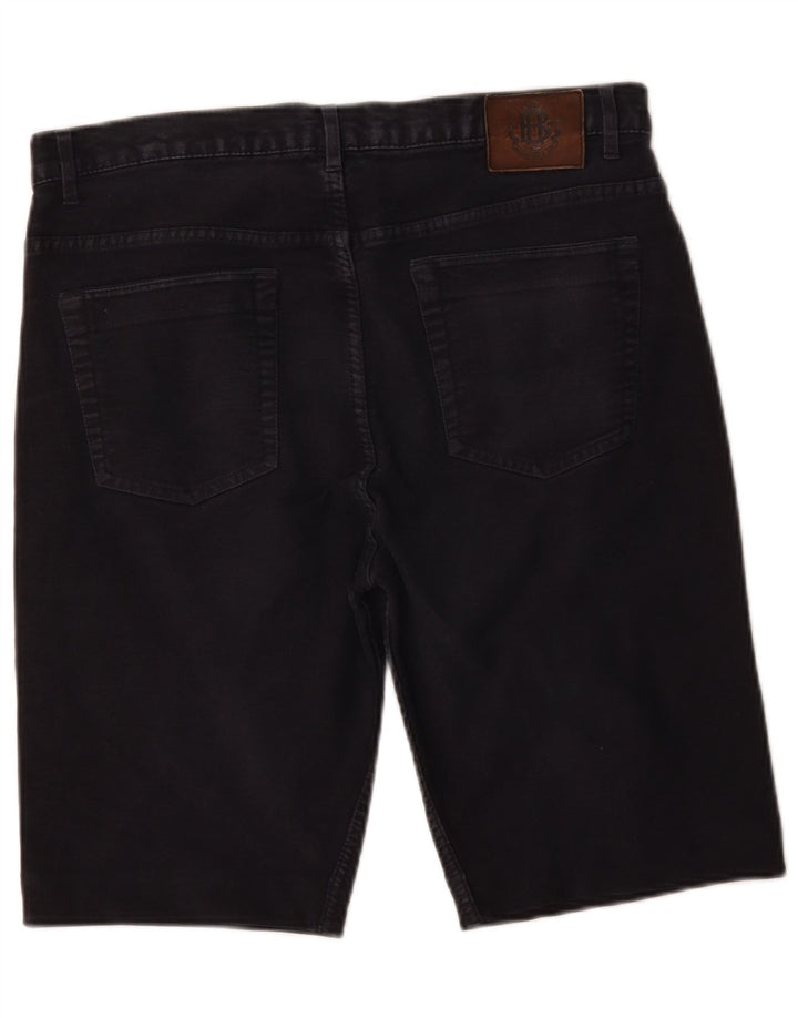 Marks & Spencer Męskie spodenki Chino Blue Harbor W34, duże, granatowe, bawełniane