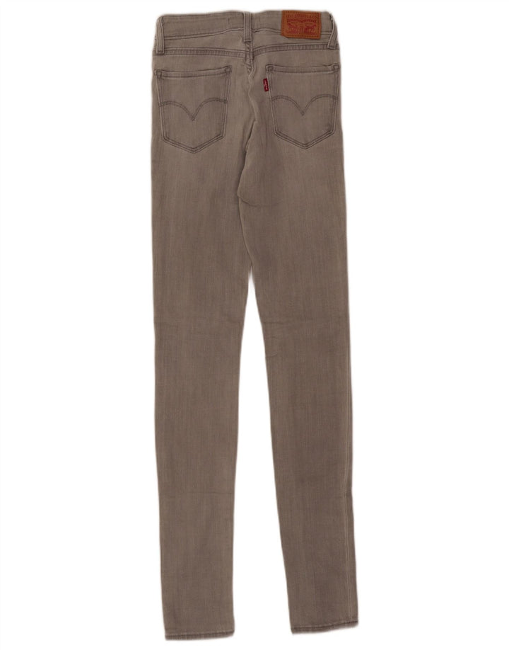 Damskie jeansy Levi's 711 Skinny W23 L32 Szara bawełna