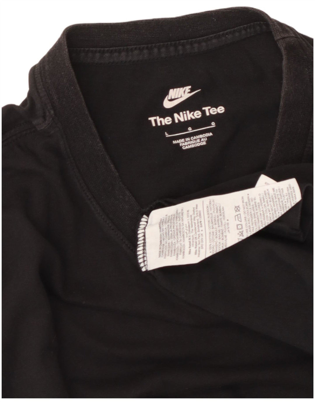 Męski T-shirt NIKE, duży, czarny, bawełniany