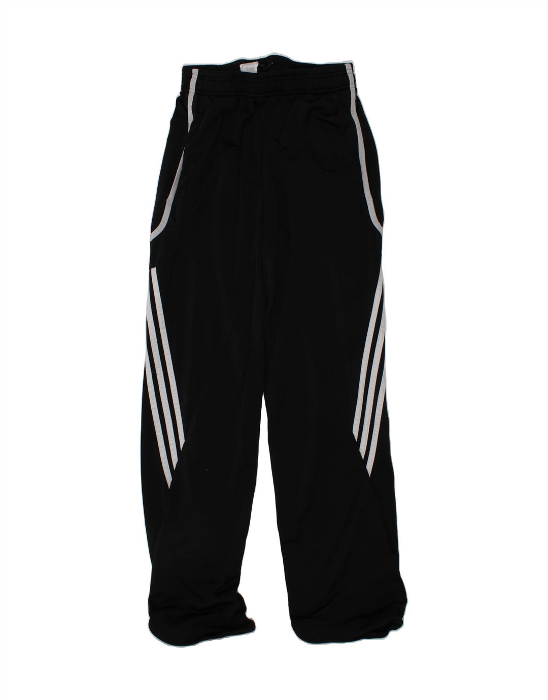 ADIDAS Boys Graphic Tracksuit Trousers 13-14 Years Black Polyester Vintage Adidas and Second-Hand Adidas from Messina Hembry 