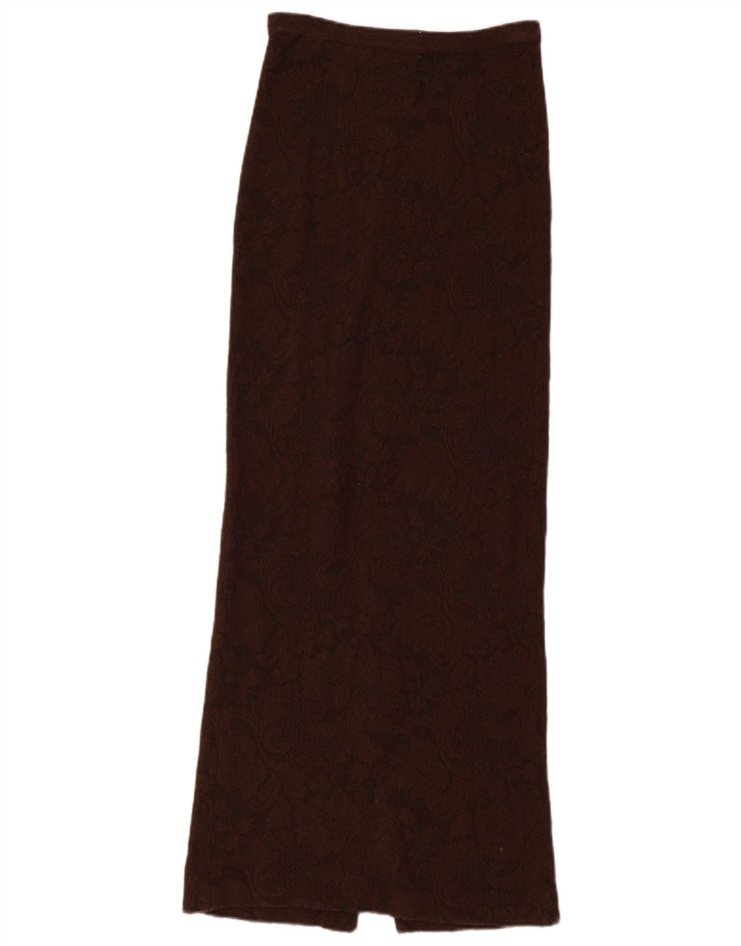 Damska dzianinowa spódnica maxi DOLCE & GABBANA W26 w małe brązowe kwiaty