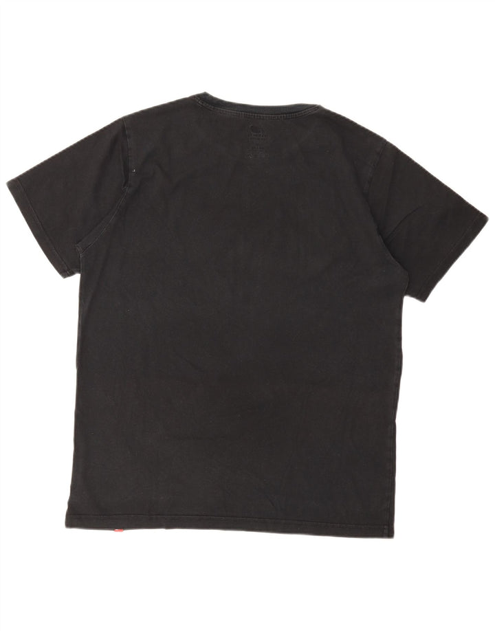 Męski T-shirt z grafiką NEW BALANCE, duży, czarny