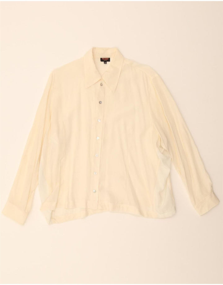 VINTAGE Womens Shirt Blouse IT 48 XL White Vintage Vintage and Second-Hand Vintage from Messina Hembry 