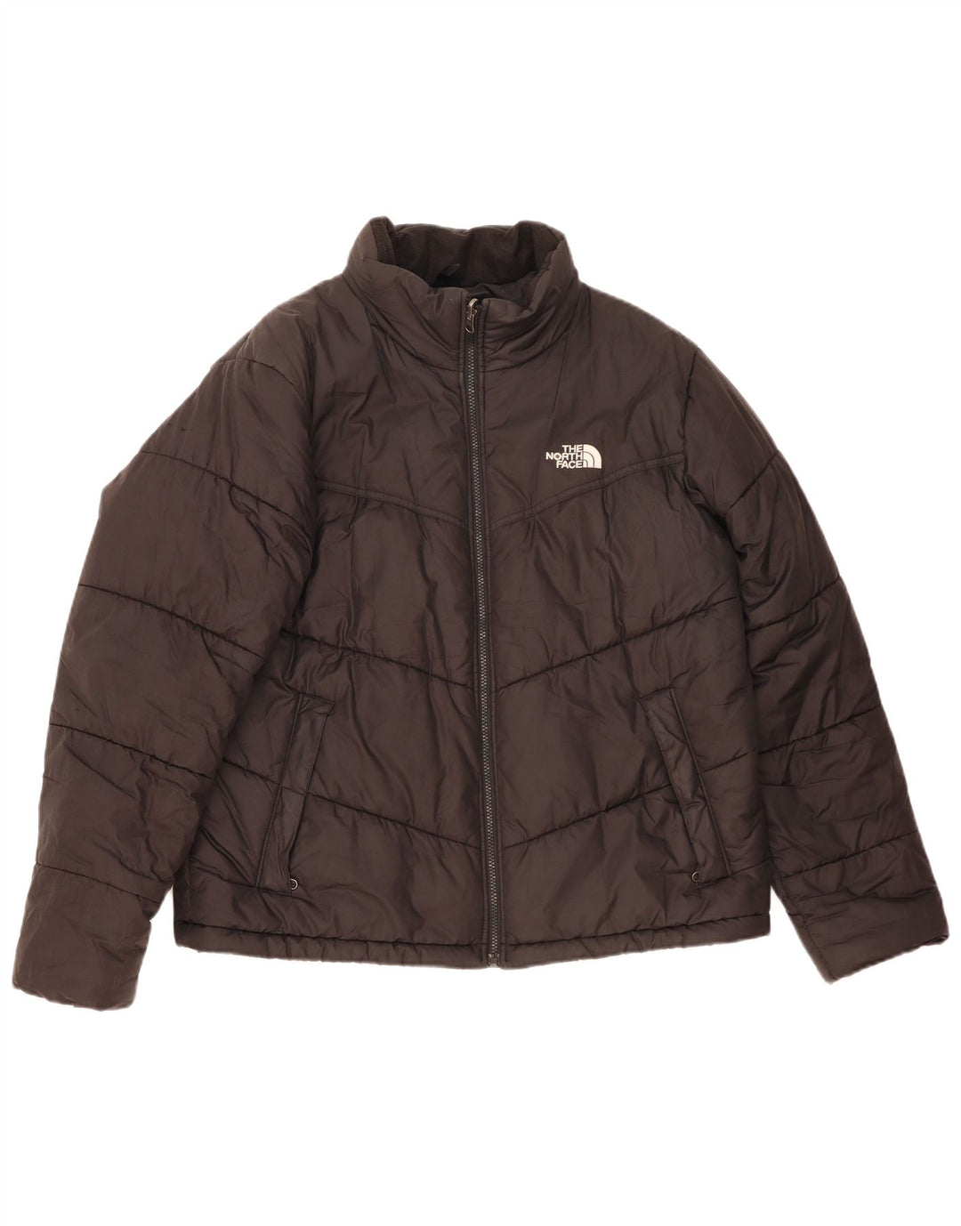 Męska ocieplana kurtka The North Face UK 40, duża, czarna, poliestrowa