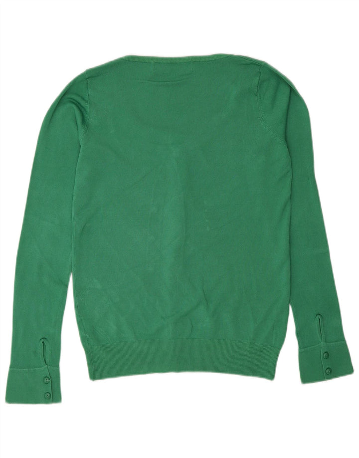 Sweter damski Zara Cardigan UK 12 Średni zielony sztuczny jedwab