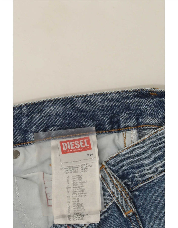 Damskie proste dżinsy Diesel W26 L31 Niebieskie bawełniane