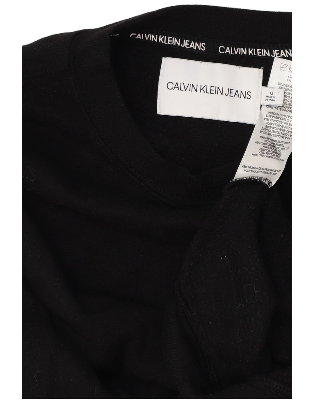 Damski sweter CALVIN KLEIN JEANS UK 14, średni czarny, bawełniany