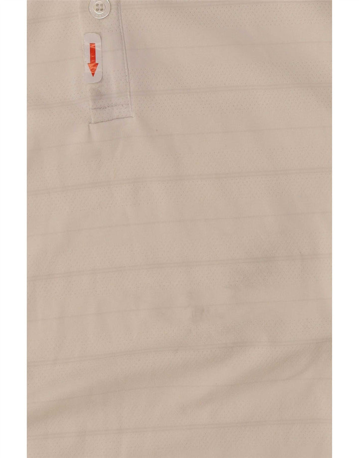 Męska koszulka polo Nike UK 47/48 2XL, poliester w białe paski