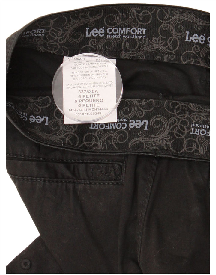 Damskie bermudy LEE Cargo US 6 Medium W30, czarna bawełna