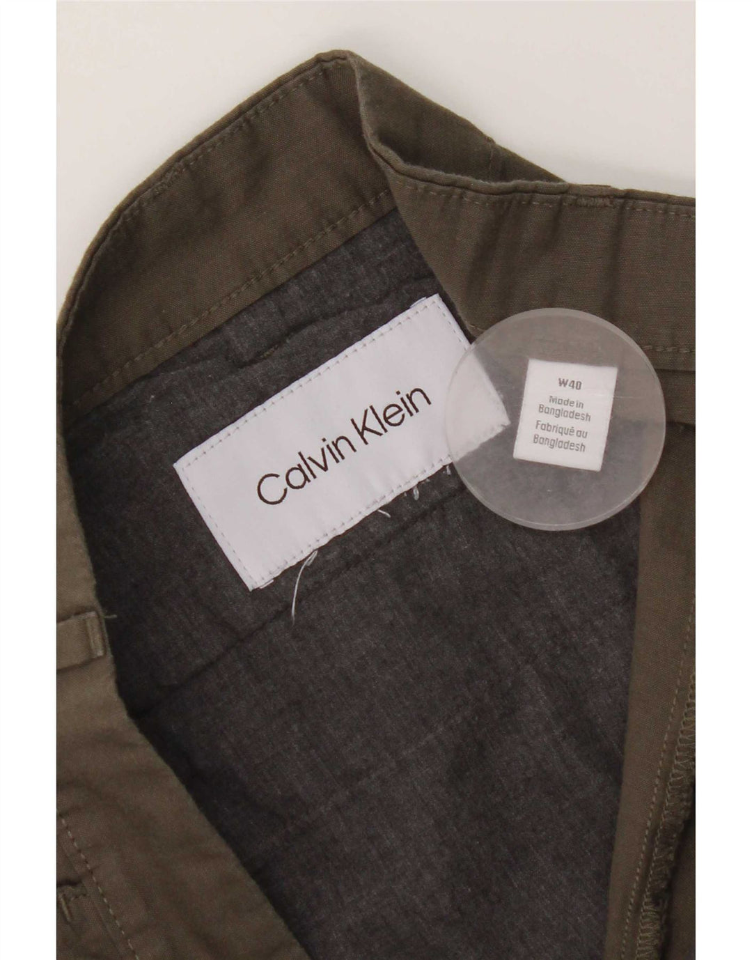 Męskie spodenki chino Calvin Klein W40 XL Khaki