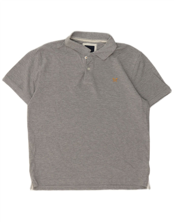 Męska koszulka polo Crew Clothing Średnia szara bawełna