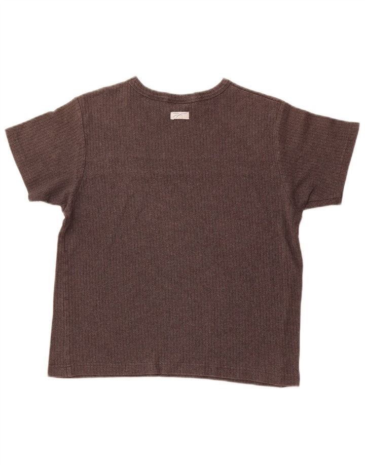 T-shirt damski REEBOK Top UK 12 Średni szary, bawełniany blok kolorów