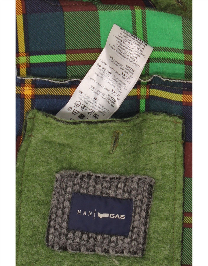 Męska kurtka bomberka GAS UK 40, duża, zielona, poliestrowa