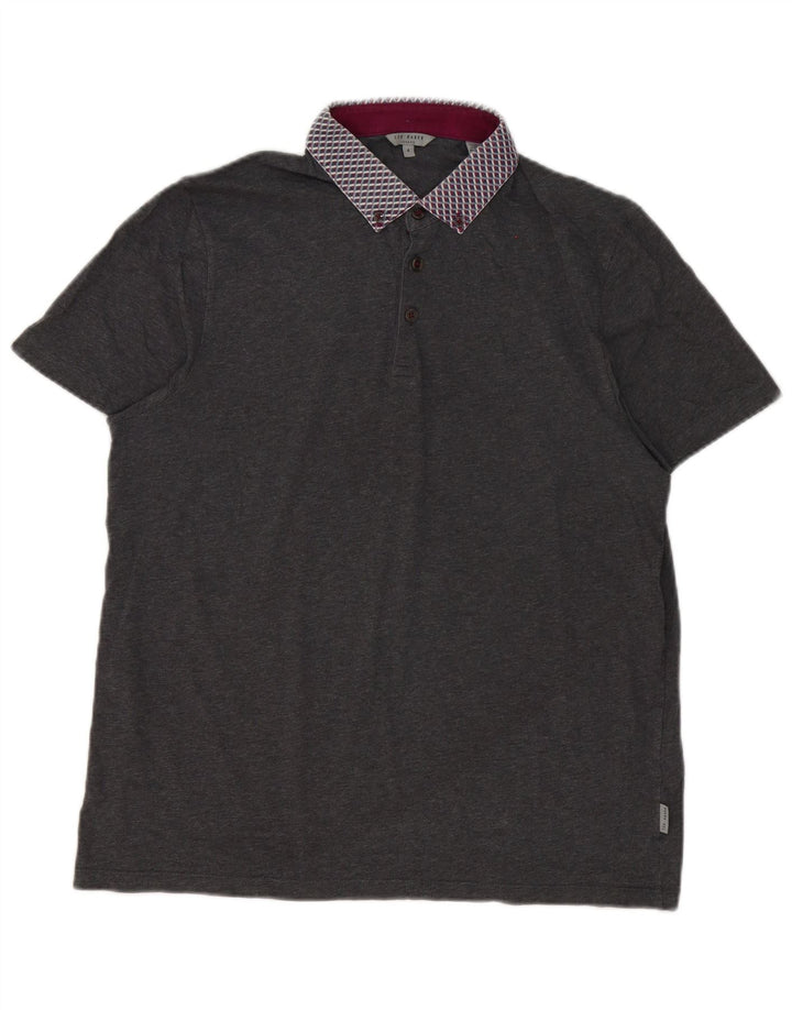 Męska koszulka polo Ted Baker, rozmiar 4, duża, szara