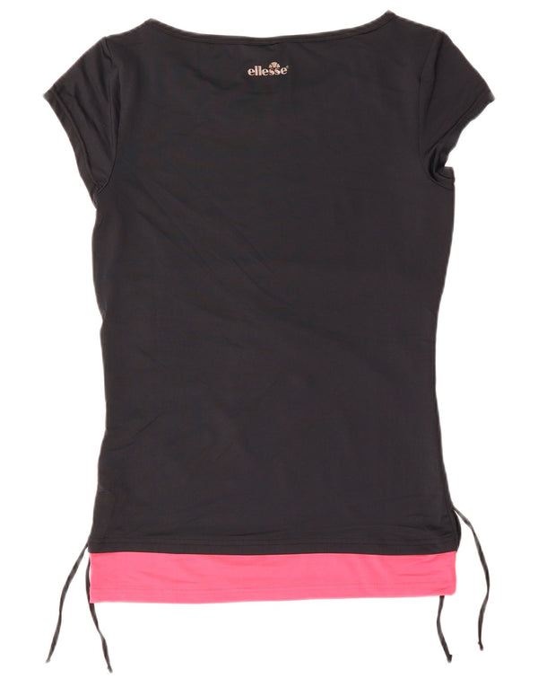 Damska koszulka z grafiką Ellesse Top UK 12, średni granat, blok kolorów