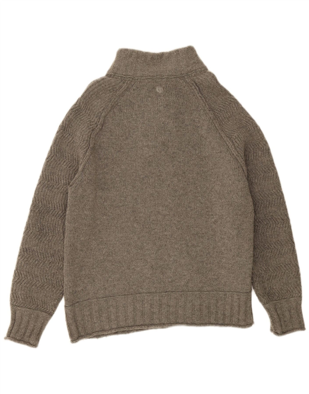 Męski sweter zapinany na guziki FAT FACE 2XL, szara wełna w jodełkę