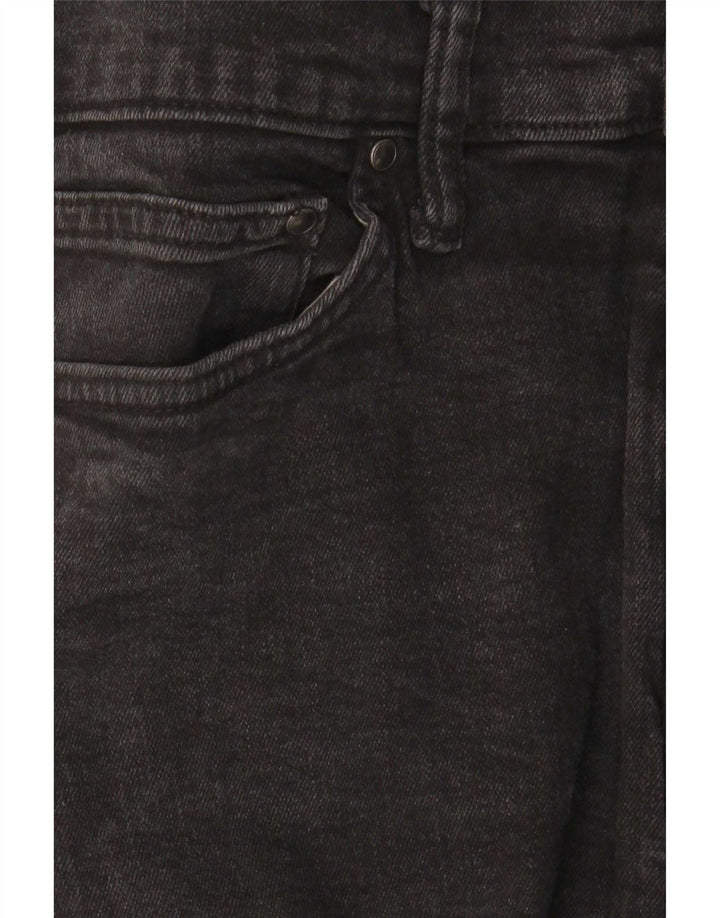 Marks & Spencer Męskie jeansy slim W34 L31 Czarne bawełniane