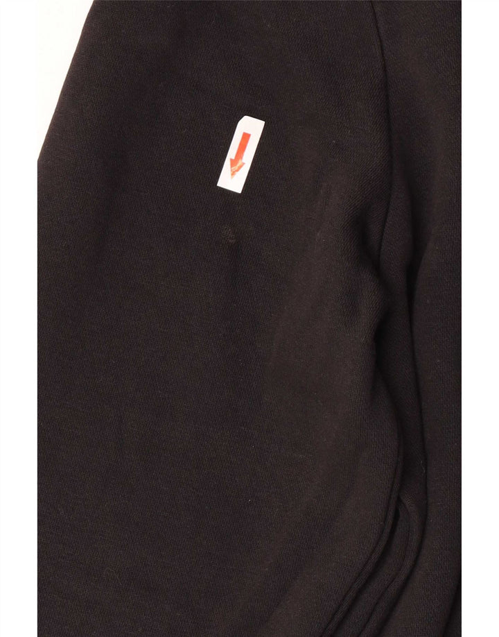Męski sweter Tommy Hilfiger z grafiką i zamkiem błyskawicznym, średniej wielkości, czarny, bawełniany