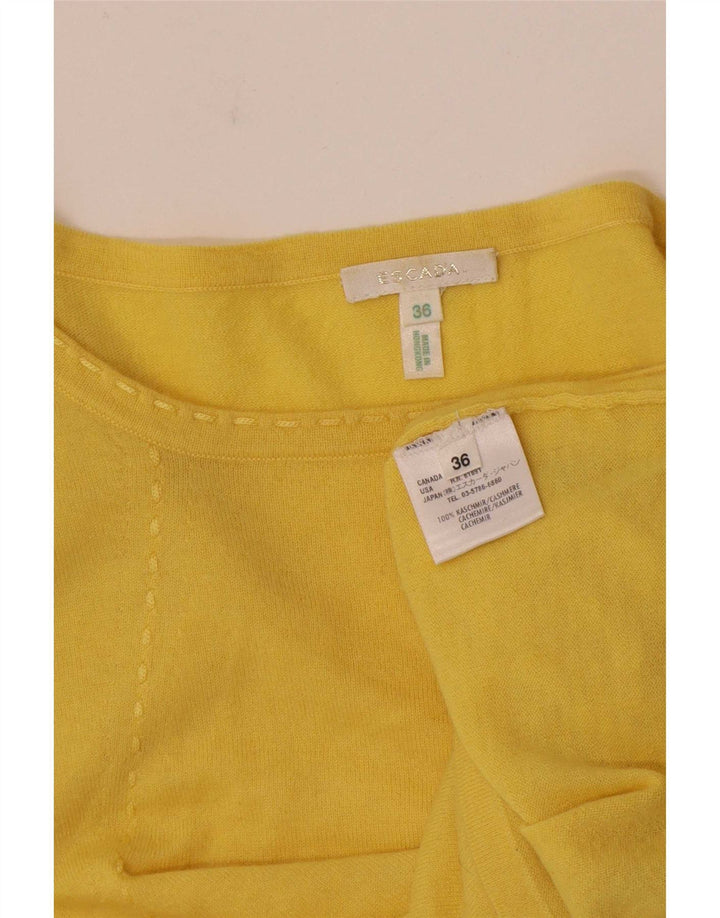 T-shirt damski Escada Top EU 36, mały, żółty kaszmir