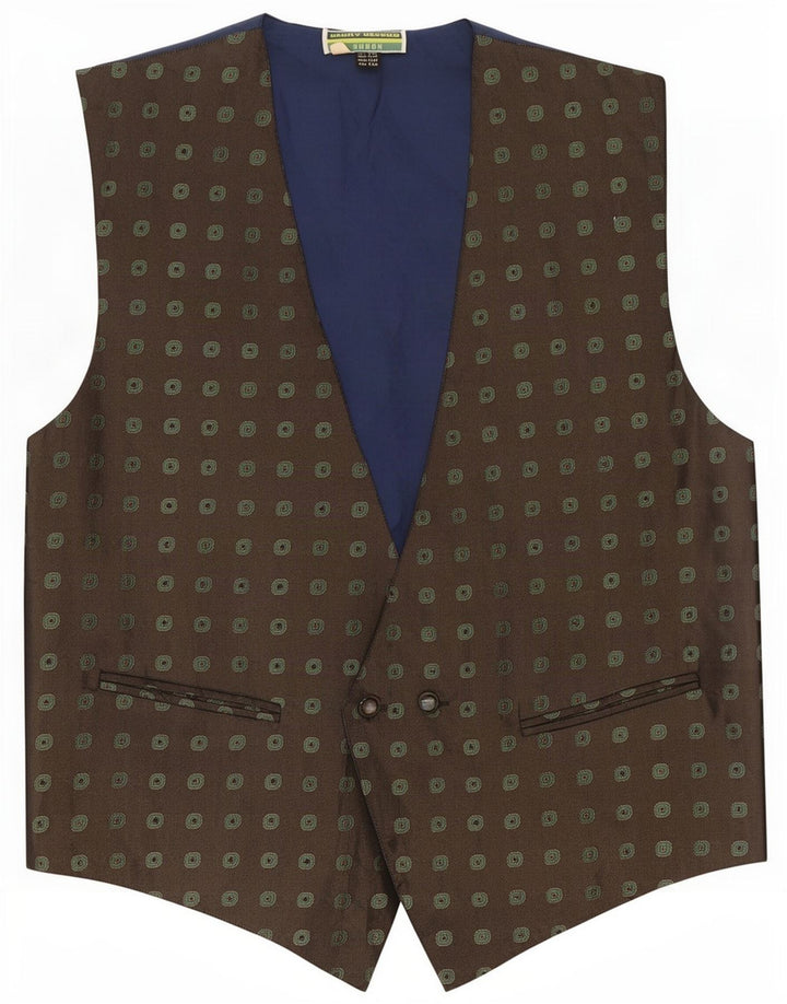 Kamizelka męska Vintage IT 50 Medium Khaki Geometric
