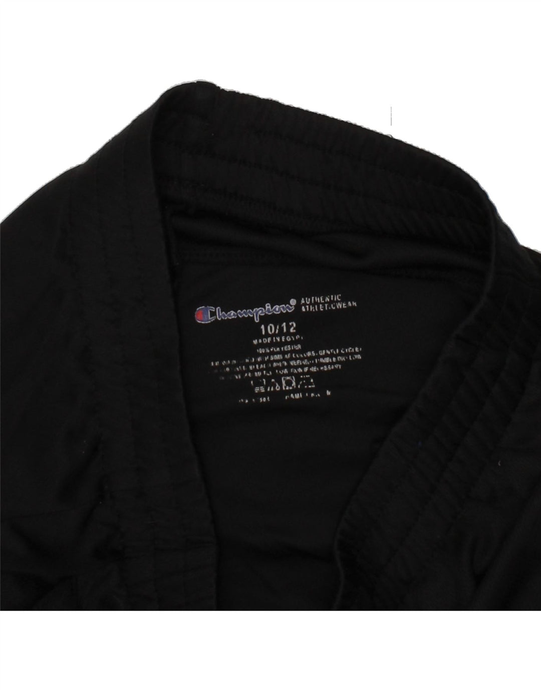 CHAMPION Boys Graphic Sport Shorts 10-11 Years Black Vintage Champion and Second-Hand Champion from Messina Hembry 