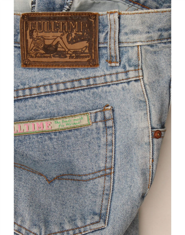Vintage damskie dżinsy Crop Tapered W32 L26 niebieskie