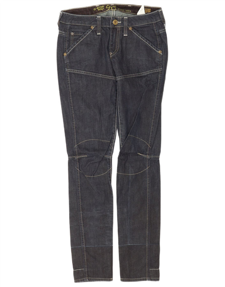 Damskie jeansy slim G-Star W26 L32 Granatowa bawełna