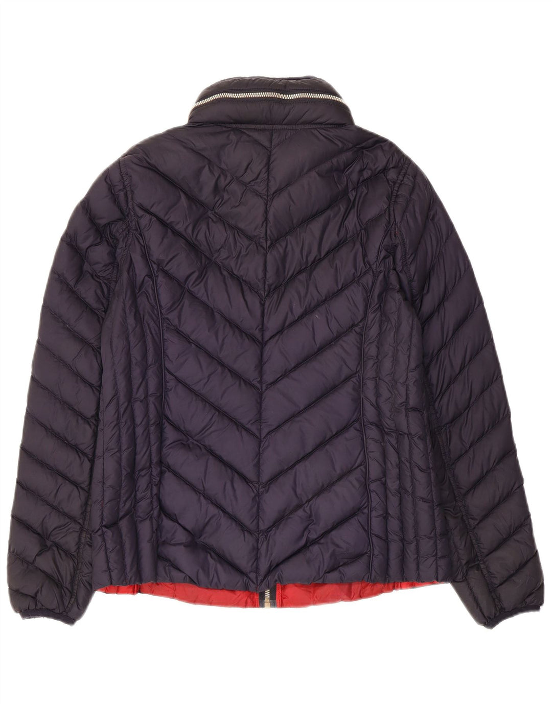 Damska ocieplana kurtka Michael Kors z kapturem UK 14, średni granatowy poliester