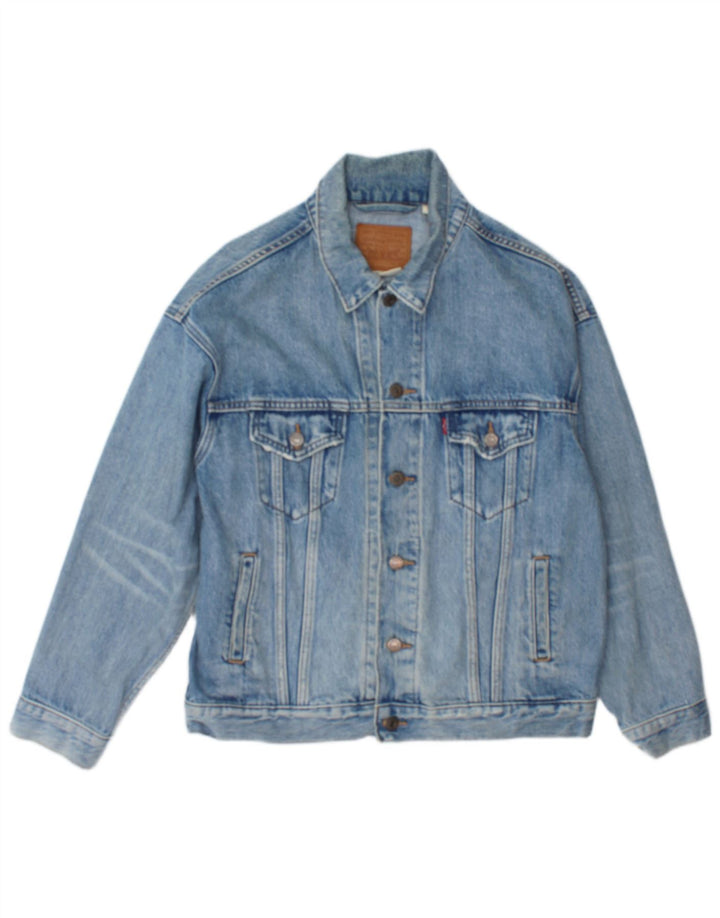 Męska kurtka dżinsowa Levi's UK 34 XS, niebieska, bawełniana