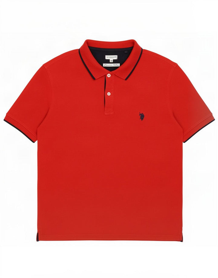 US Polo Assn. Koszula męska 2XL czerwona bawełniana