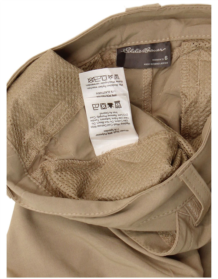 Spodnie damskie EDDIE BAUER Straight Cargo Capri US 6 Medium W30 L21 Beżowe