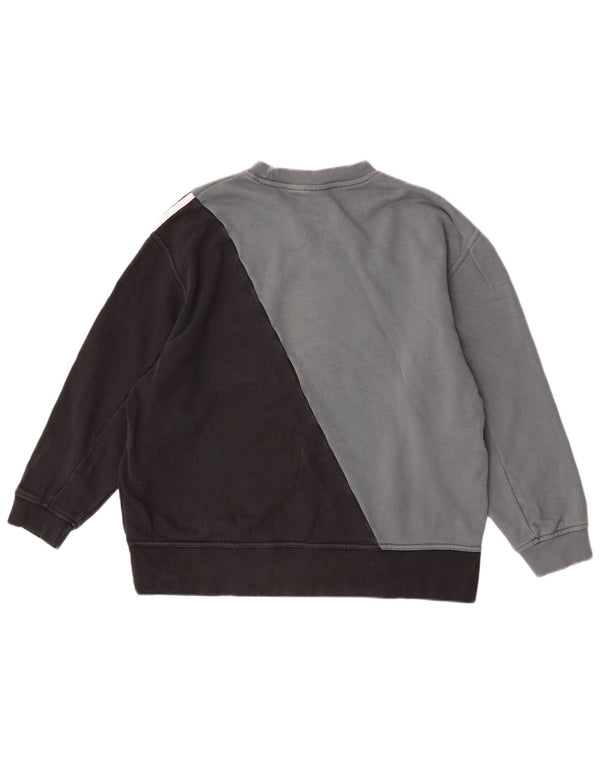 Damska bluza Adidas Graphic Jumper UK 12 Średni szary, blok kolorów