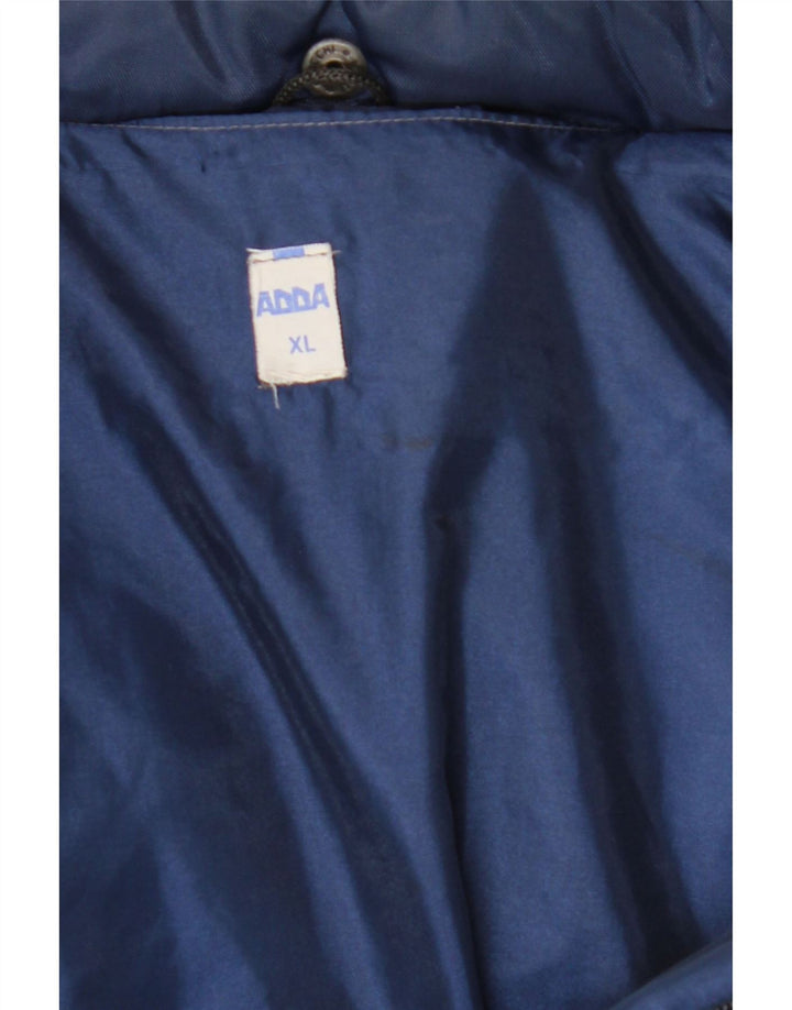 Vintage męska ocieplana kurtka UK 42 XL granatowa