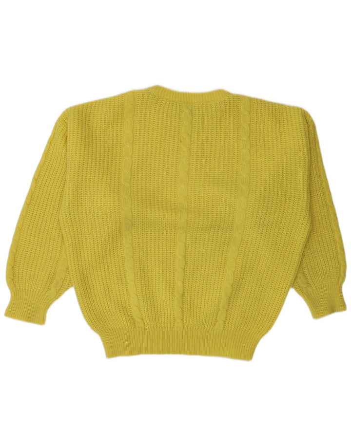 Sweter męski Pulloveria z dekoltem w łódkę, duży, żółty