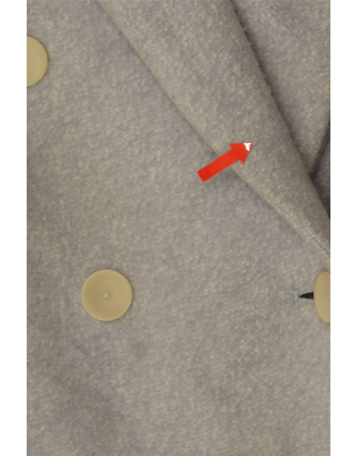 Damski płaszcz oversize z podwójnymi piersiami Zara UK 6 XS w kolorze niebieskim nakrapianym