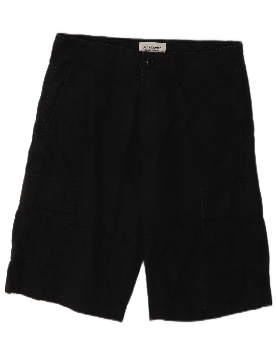 Męskie spodenki cargo Jack & Jones XS W26, czarne, bawełniane