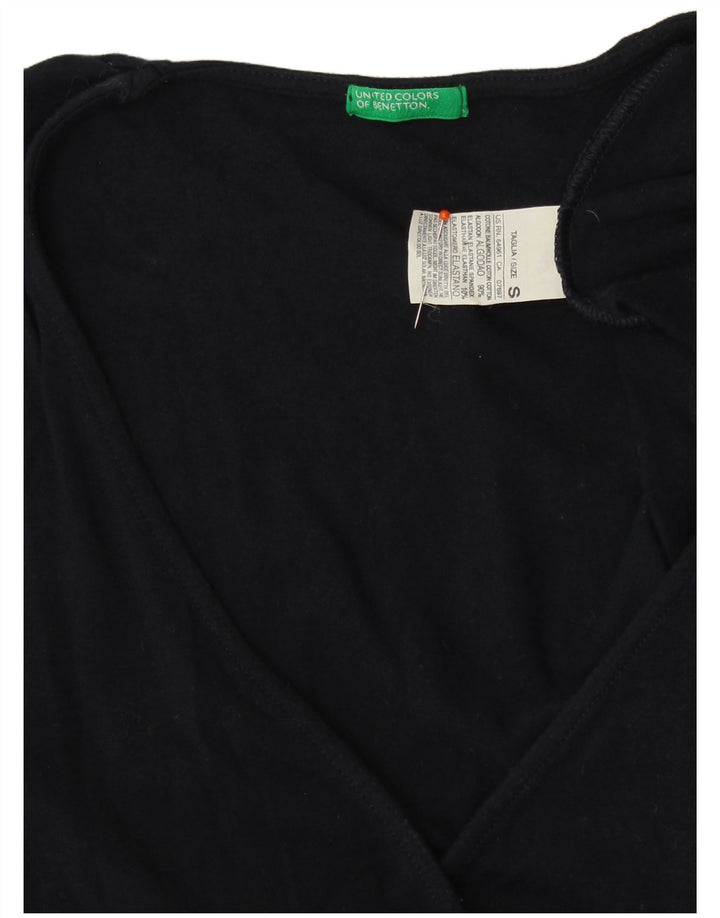 Bluzka damska UNITED COLORS OF BENETTON UK 8, mała, granatowa, klasyczna