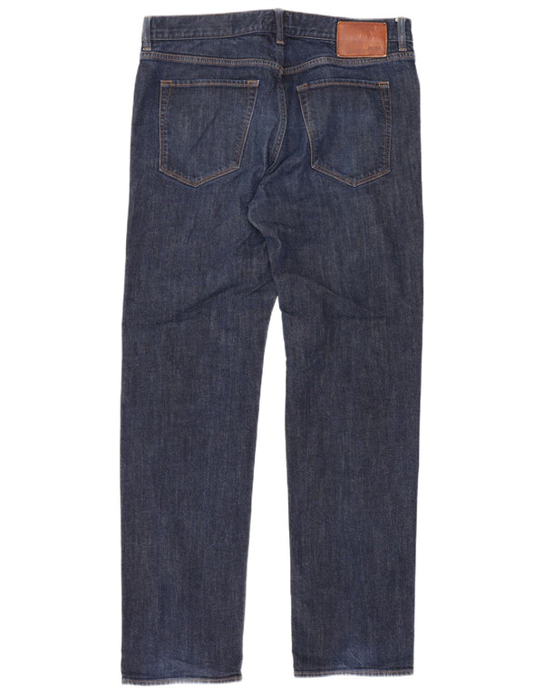Hugo Boss Mens Straight Jeans W36 L33 Navy Blue
