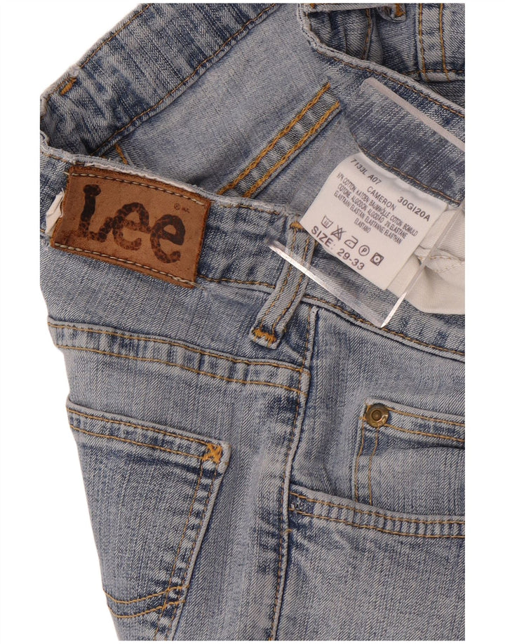Damskie jeansy Lee Cameron Straight W29 L33 Niebieskie bawełniane