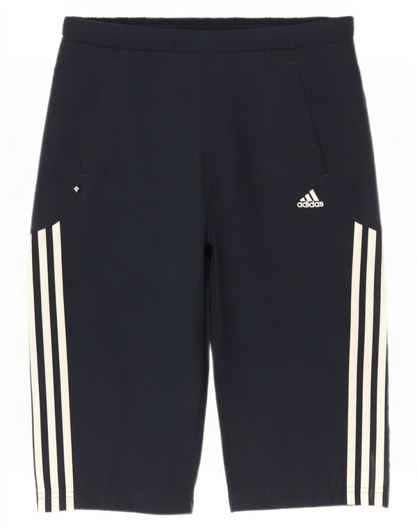 Damskie spodenki sportowe Adidas Bermudy UK 12 Średni granatowy poliester