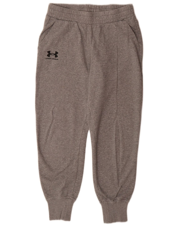 Męskie spodnie dresowe Under Armour Joggers, małe, szare, z bawełny w plamki