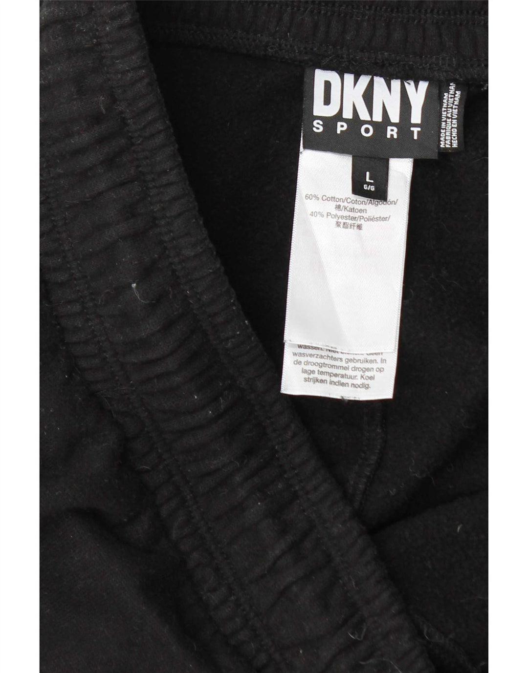 Męskie spodnie dresowe Dkny Joggers, duże, czarne, bawełniane