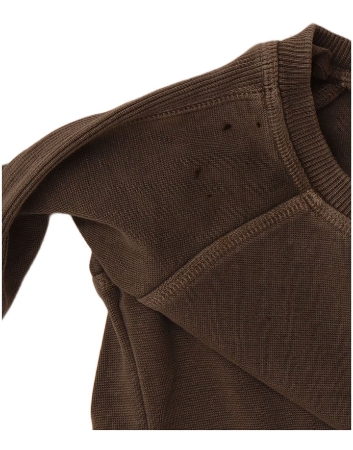 NIKE Womens Crop Sweatshirt Jumper UK 10/12 Medium Grey