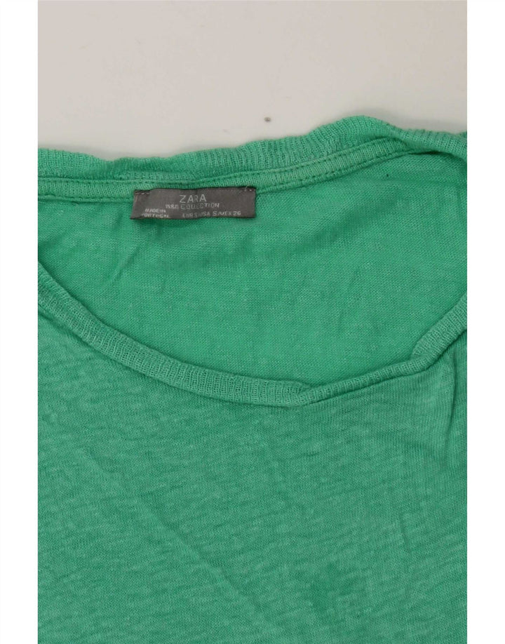 T-shirt damski Zara Top UK 10 Small Green