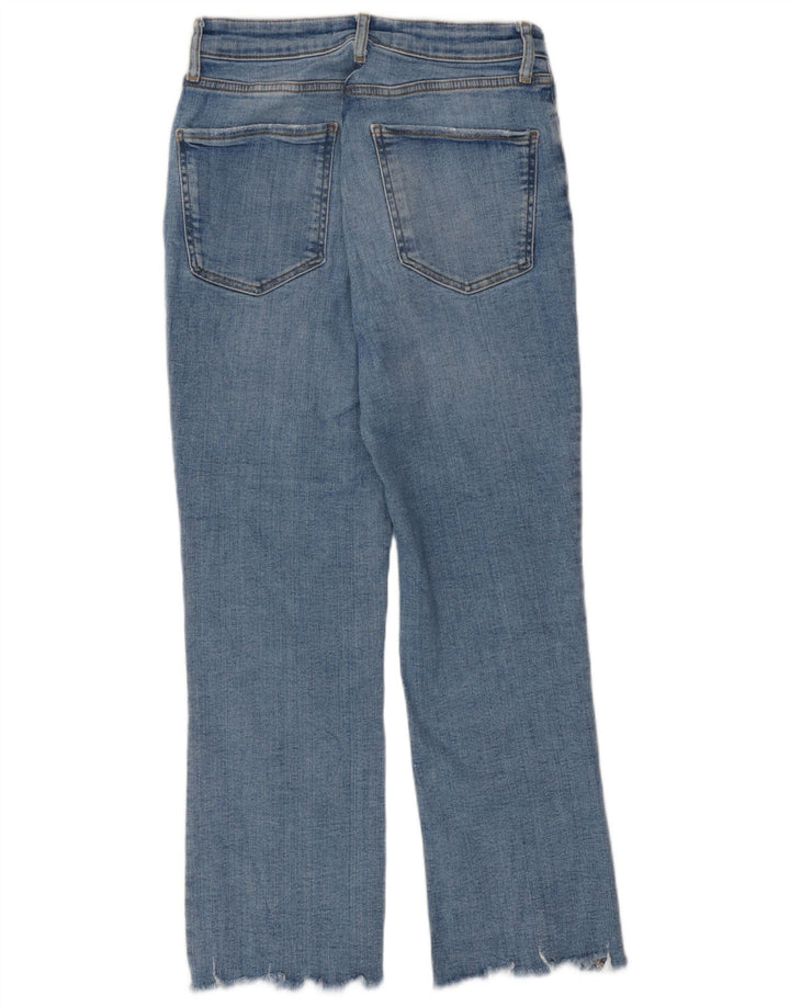 Dżinsy damskie Zara Crop Straight EU 38 Small W28 L26 Niebieskie